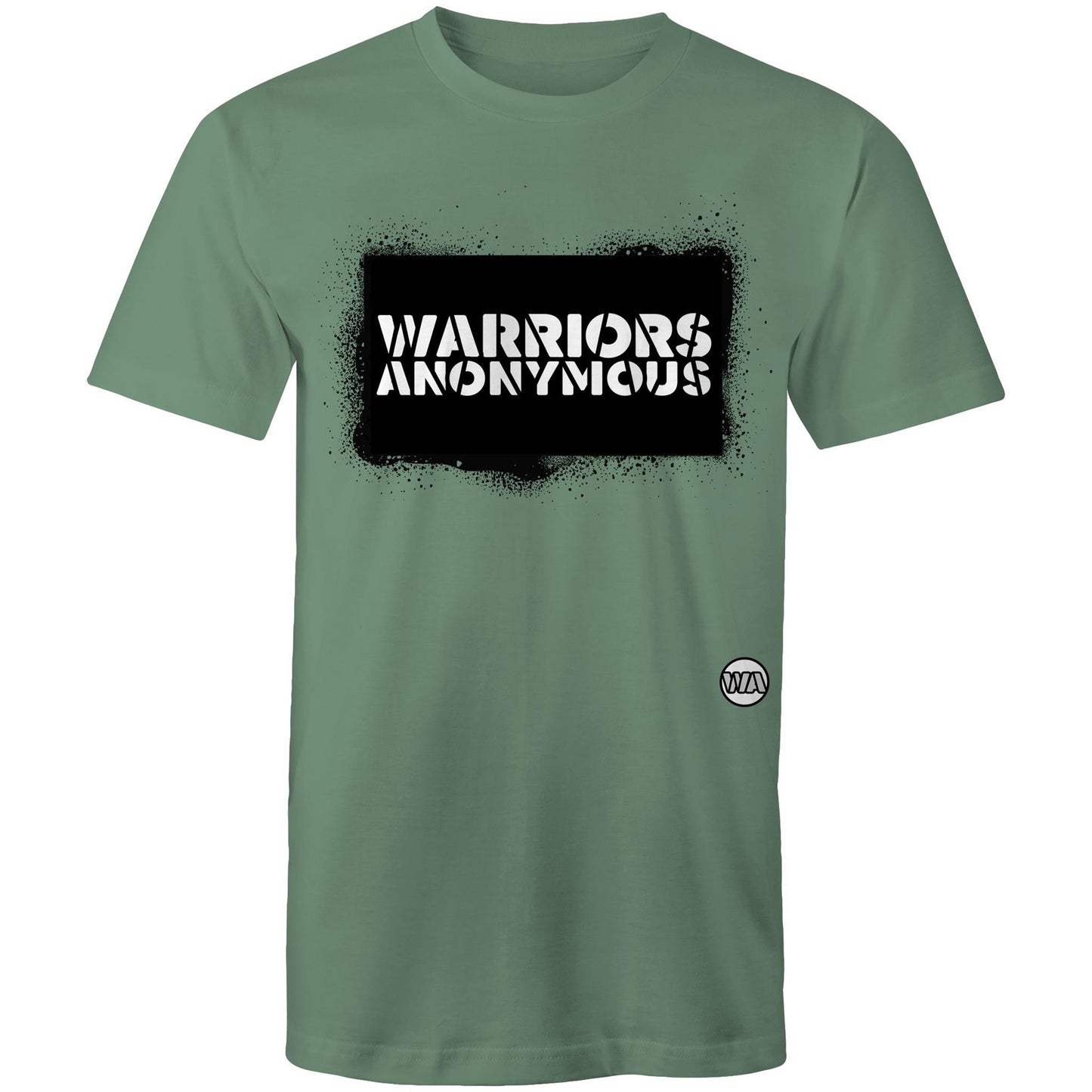 (Black) Spray Paint Mens Tee