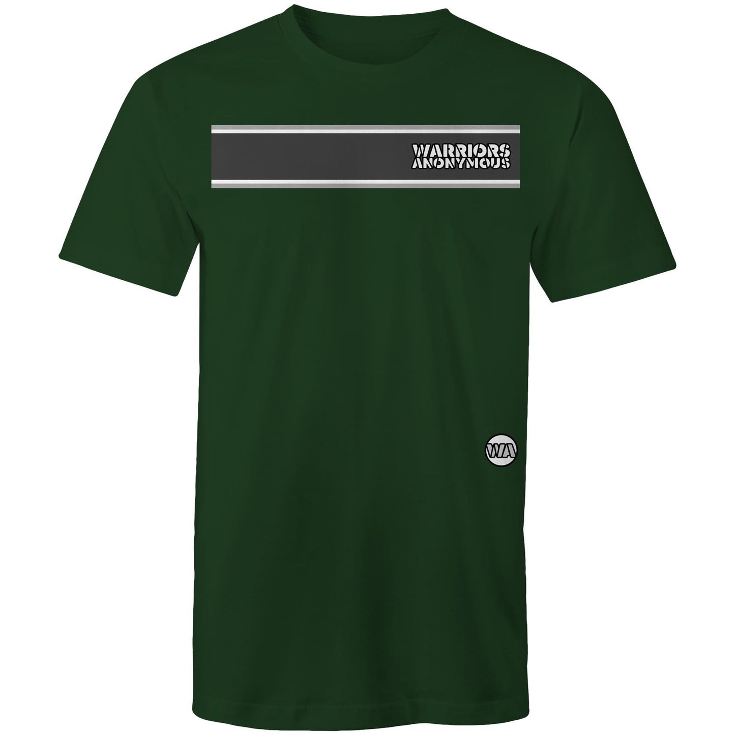 Warriors Anonymous Striped Men's Tee (dark colours)