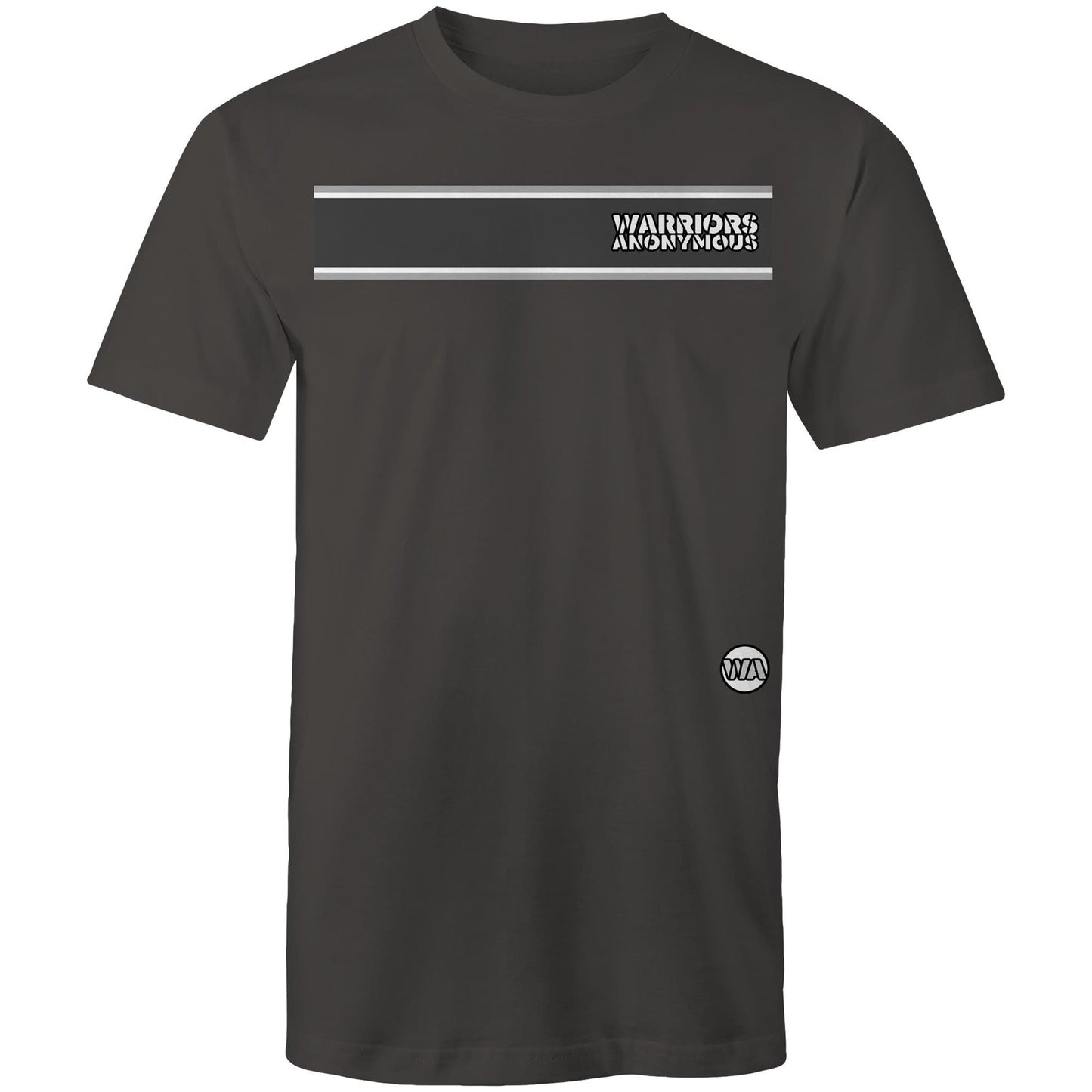 Warriors Anonymous Striped Men's Tee (dark colours)