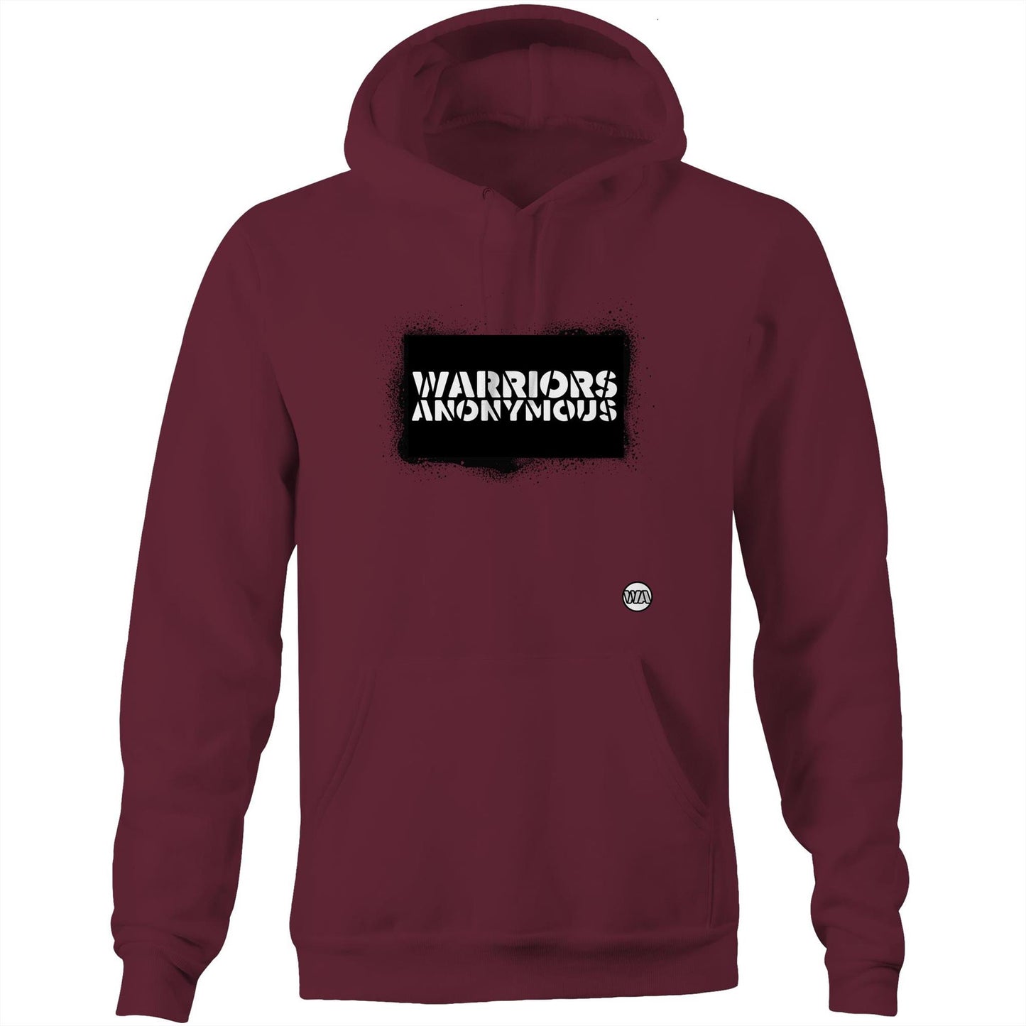 Spray Paint (Black) Unisex Pocket Hoodie