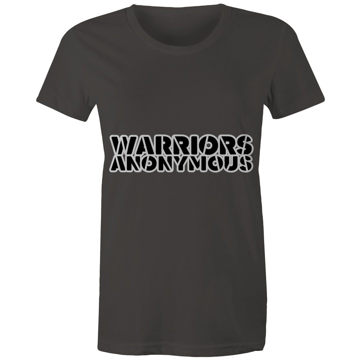 (Black) 'Warriors Anonymous' Women's Tee