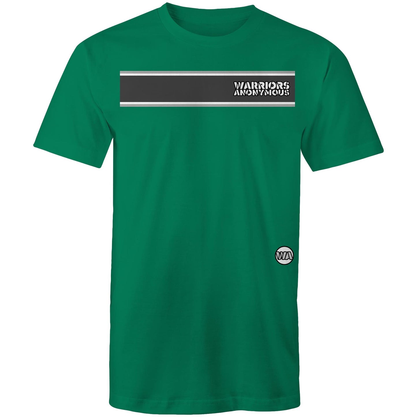 Warriors Anonymous Striped Men's Tee (dark colours)