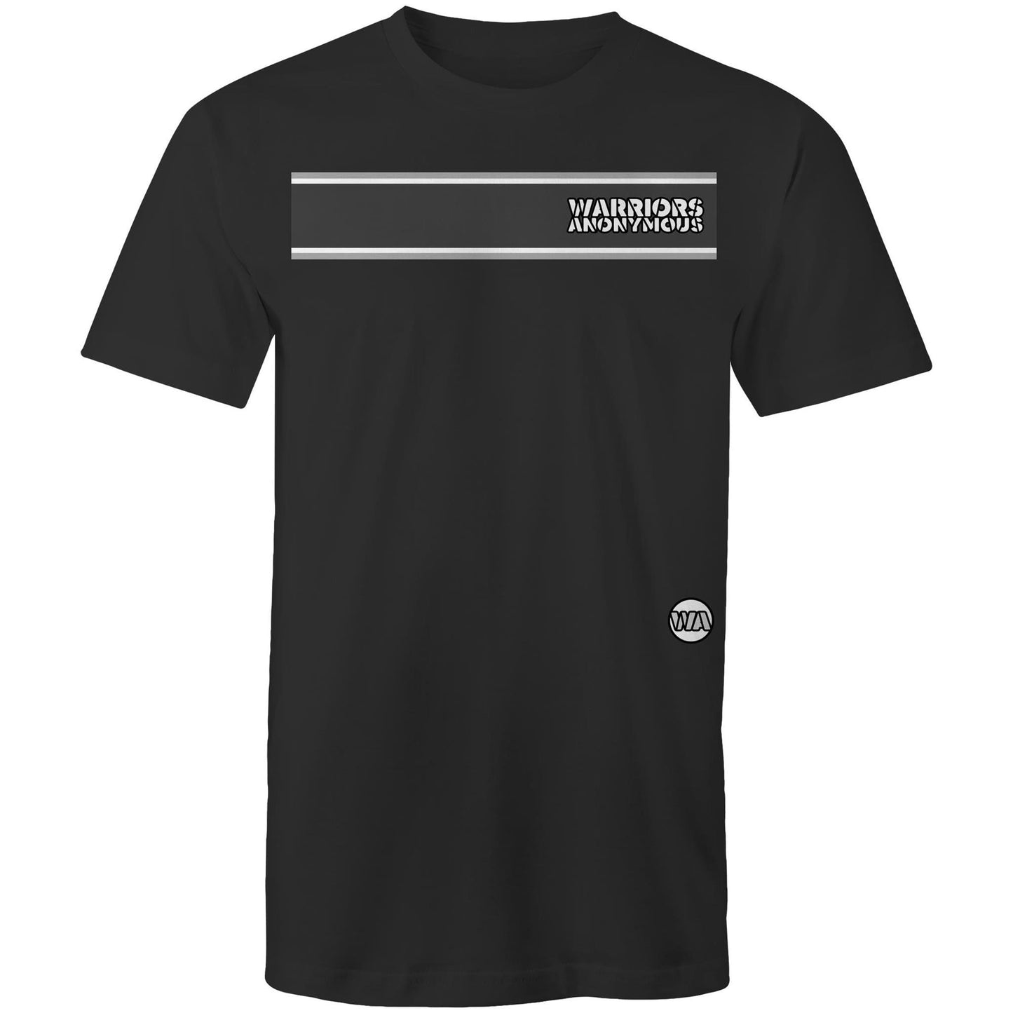 Warriors Anonymous Striped Men's Tee (dark colours)