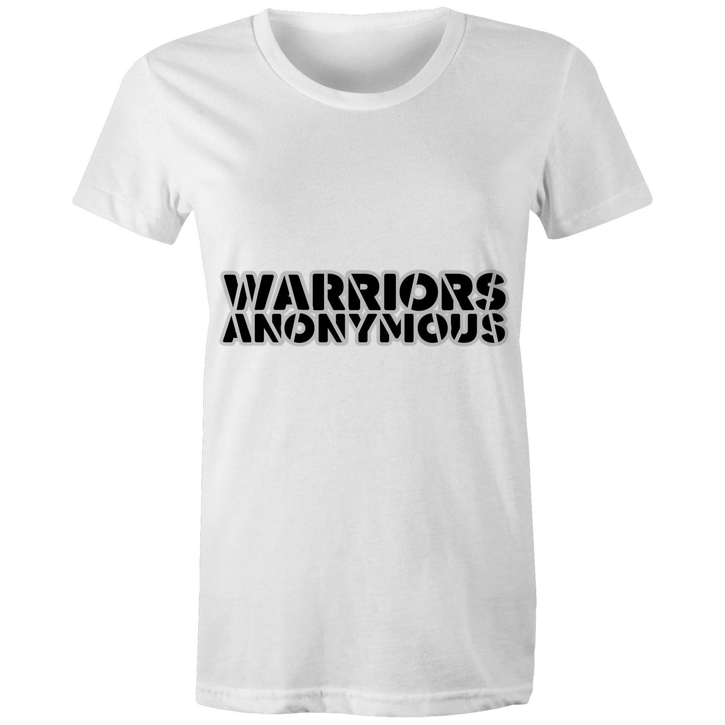 (Black) 'Warriors Anonymous' Women's Tee