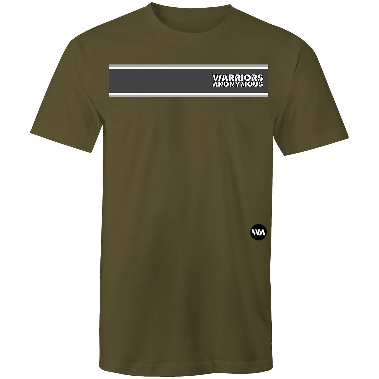 Warriors Anonymous Striped Men's Tee (light colours)