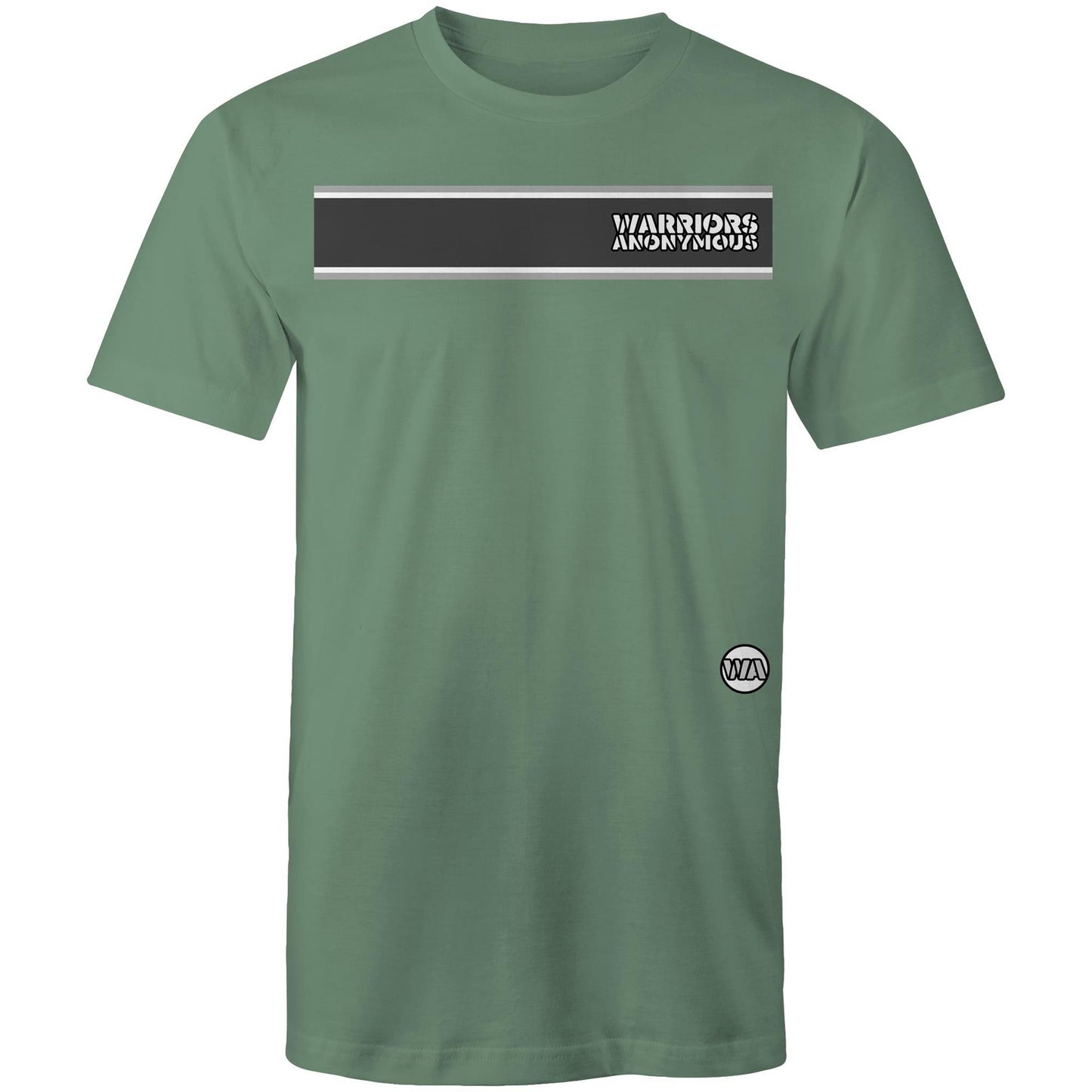 Warriors Anonymous Striped Men's Tee (dark colours)