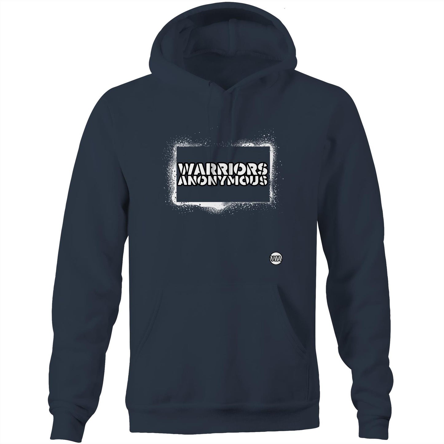 Spray Paint (White) Unisex Pocket Hoodie