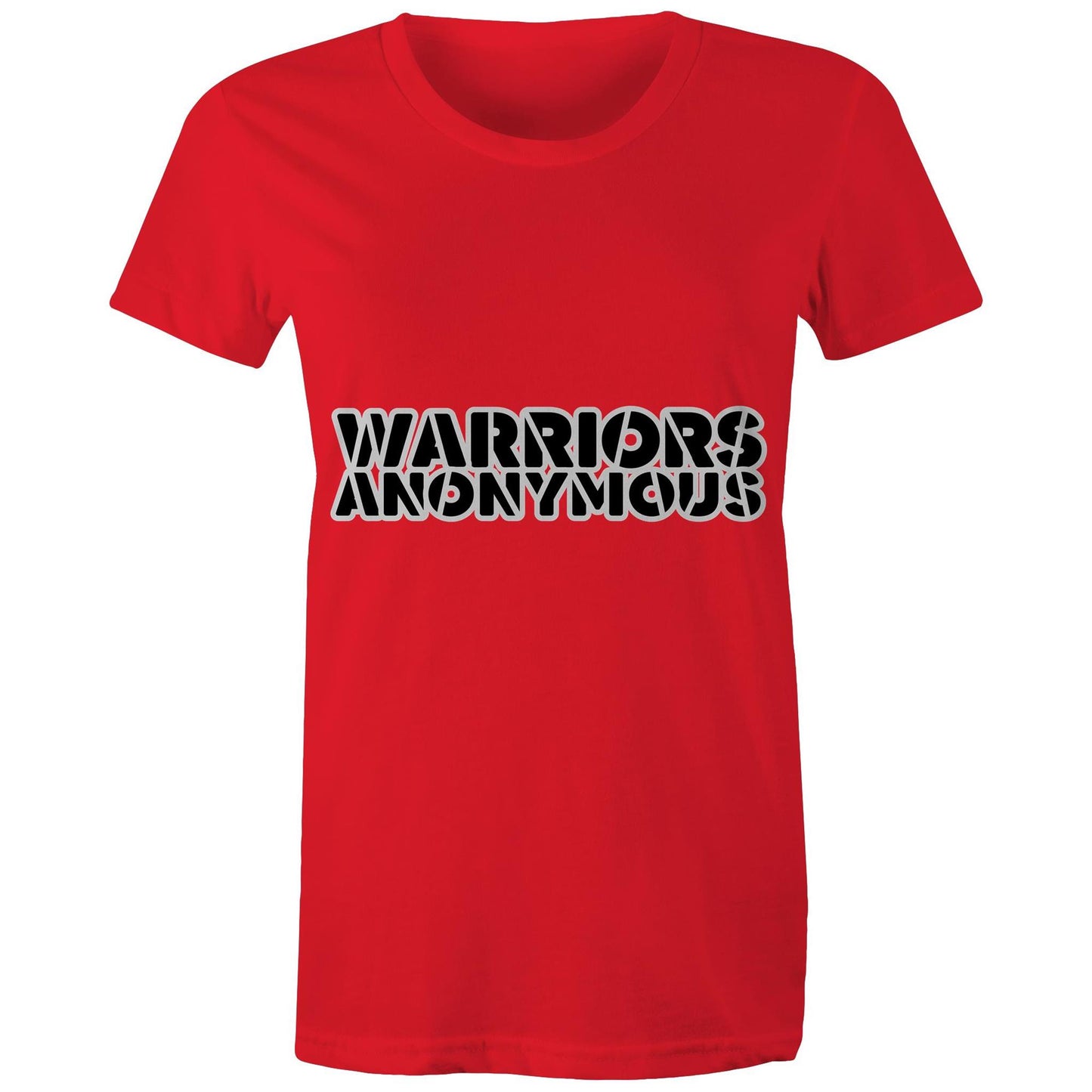 (Black) 'Warriors Anonymous' Women's Tee