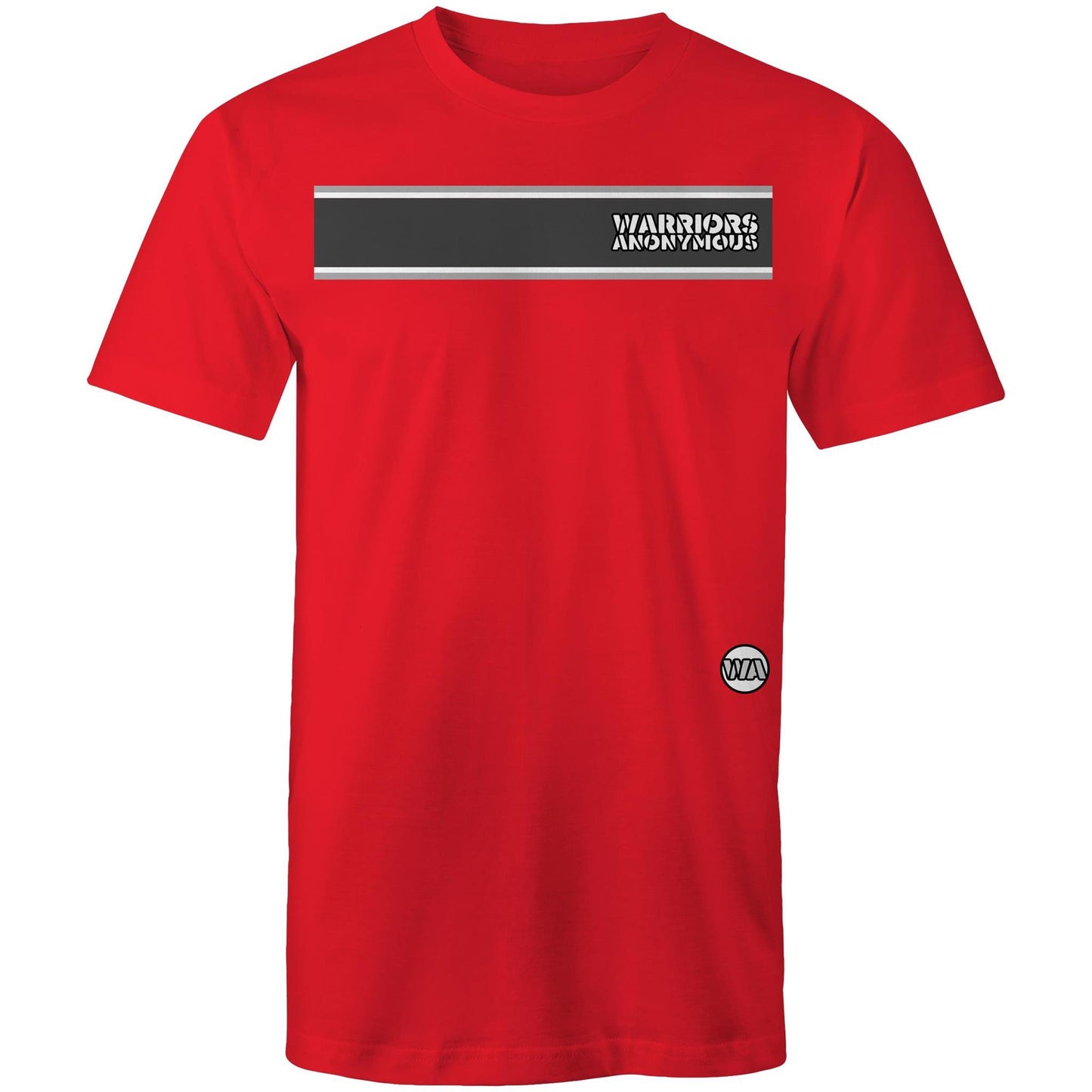 Warriors Anonymous Striped Men's Tee (dark colours)