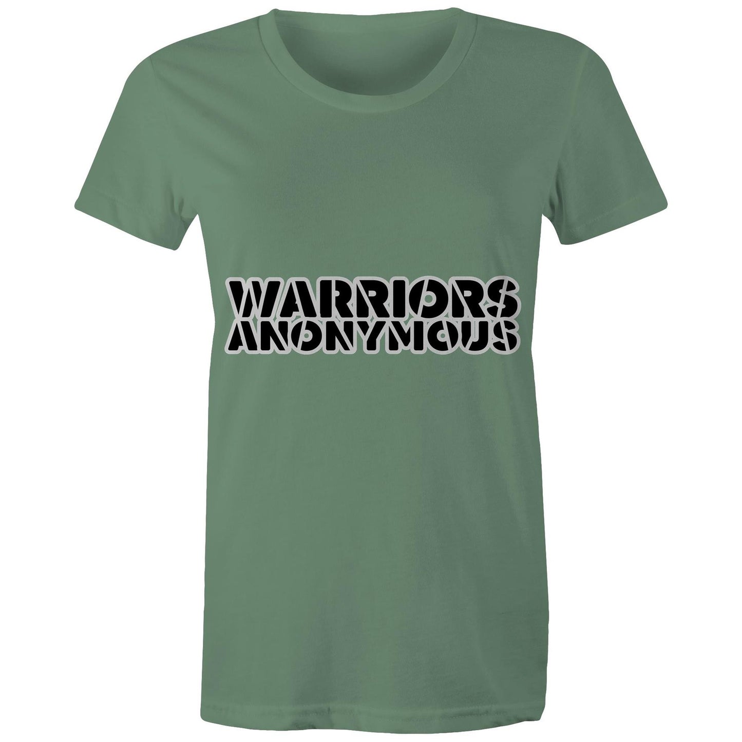 (Black) 'Warriors Anonymous' Women's Tee