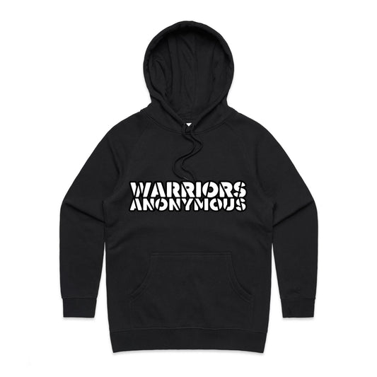 (White) 'Warriors Anonymous' Women's Hoodie
