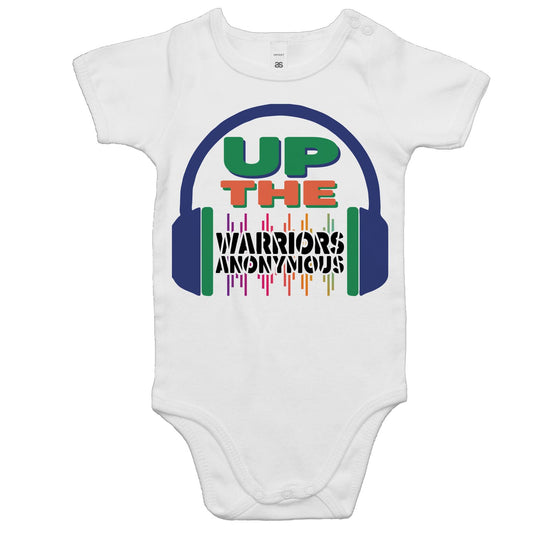 'Up The Warriors Anonymous' Baby Onesie Romper