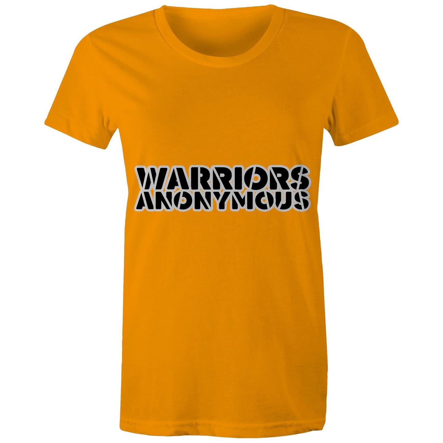 (Black) 'Warriors Anonymous' Women's Tee