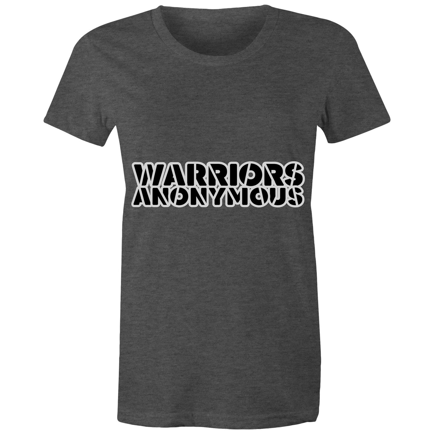(Black) 'Warriors Anonymous' Women's Tee