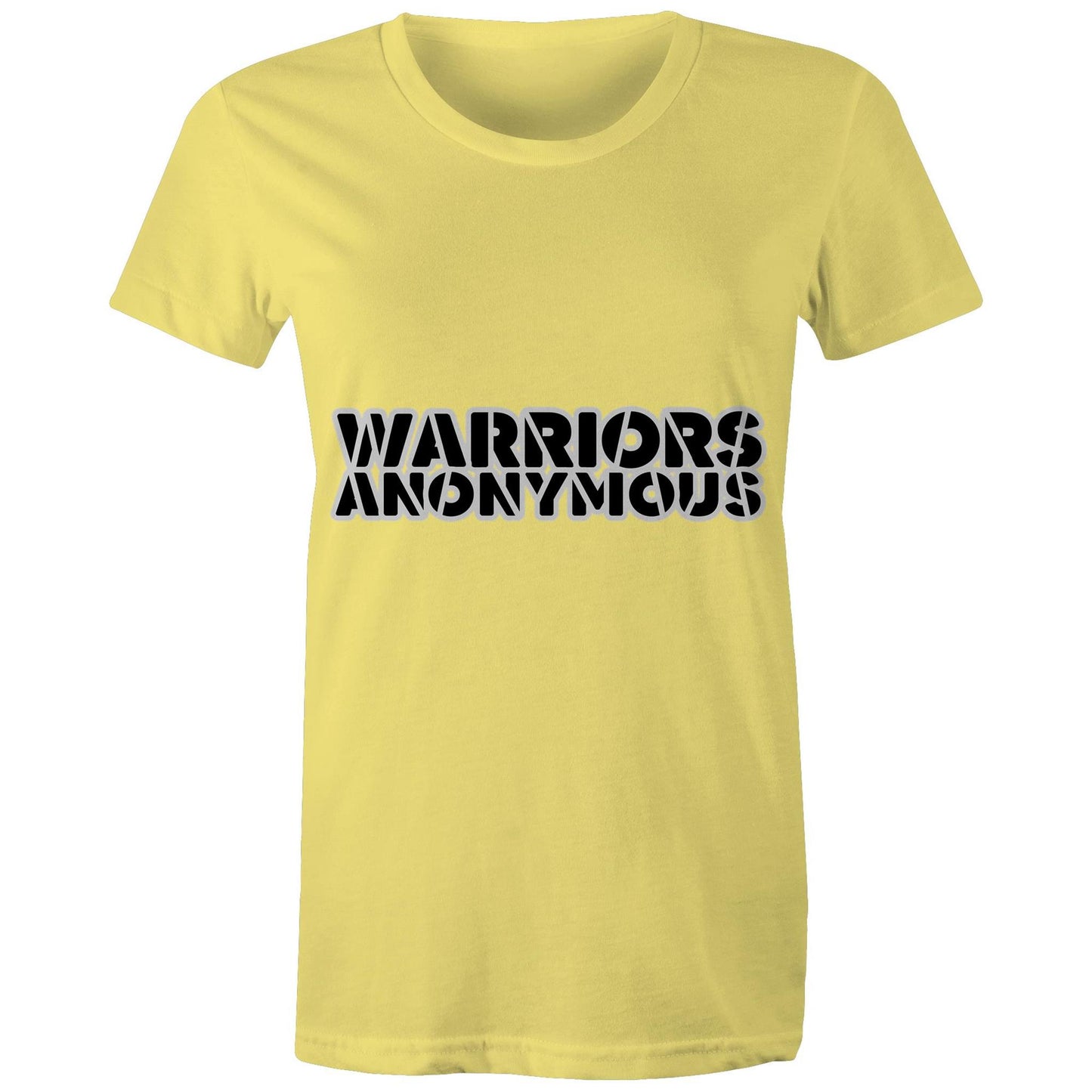 (Black) 'Warriors Anonymous' Women's Tee