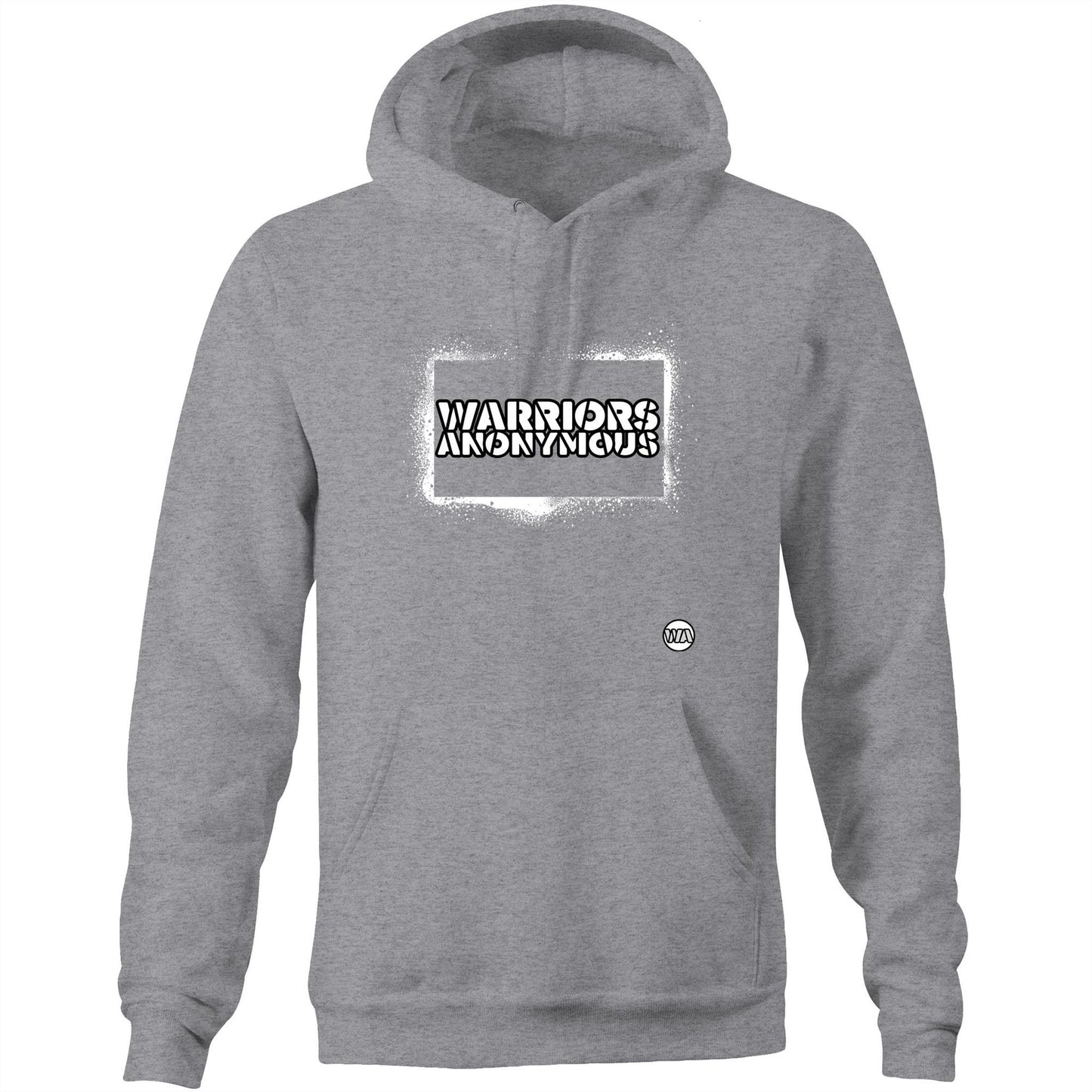 Spray Paint (White) Unisex Pocket Hoodie
