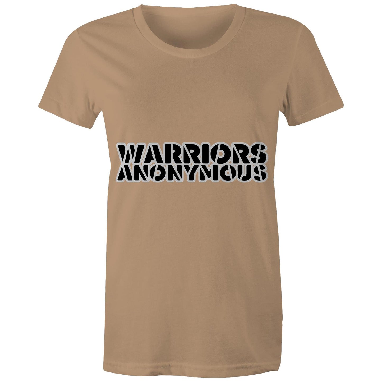 (Black) 'Warriors Anonymous' Women's Tee