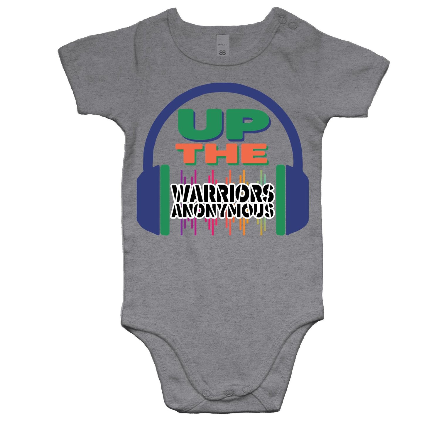 'Up The Warriors Anonymous' Baby Onesie Romper