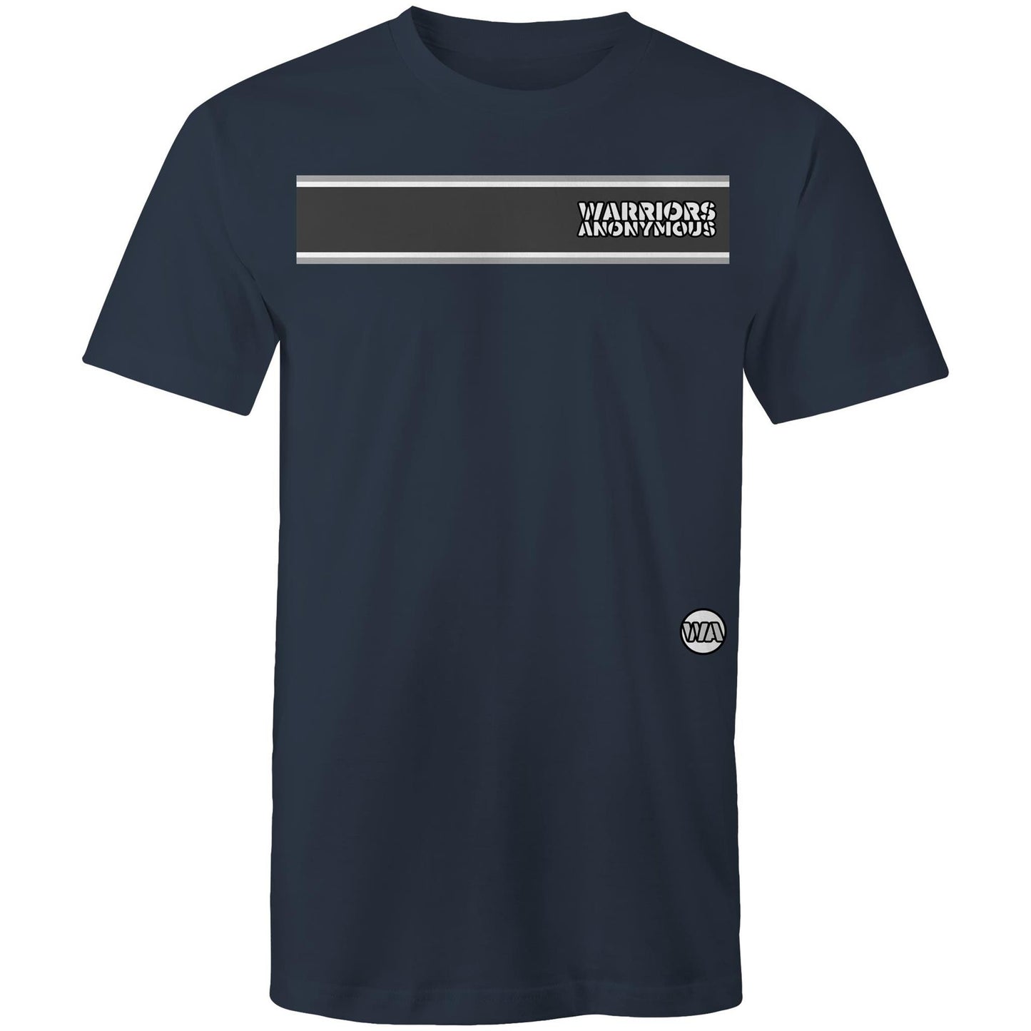 Warriors Anonymous Striped Men's Tee (dark colours)