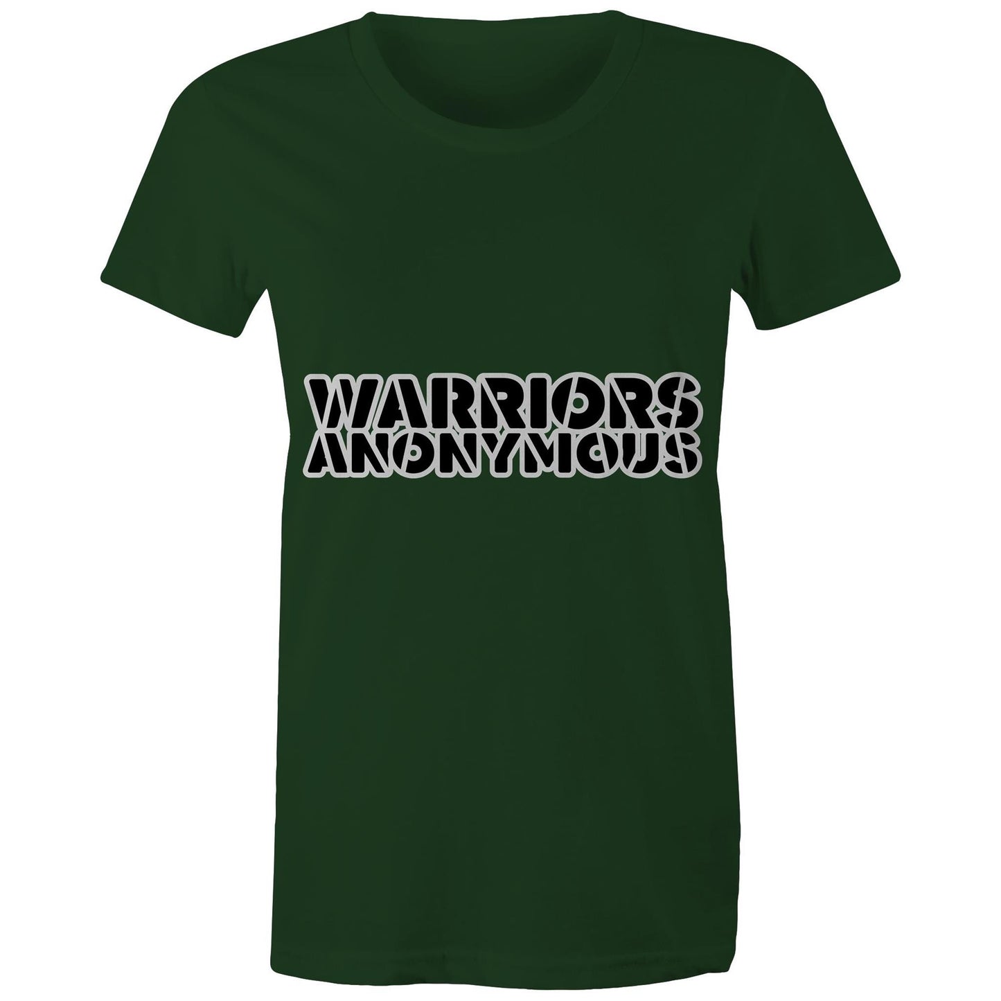 (Black) 'Warriors Anonymous' Women's Tee