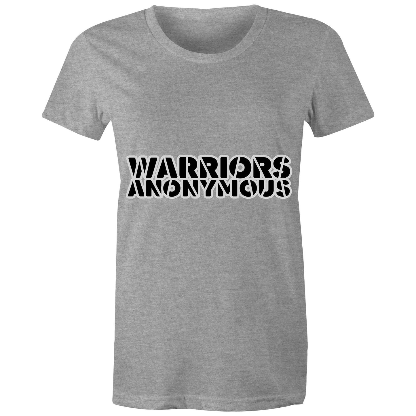 (Black) 'Warriors Anonymous' Women's Tee