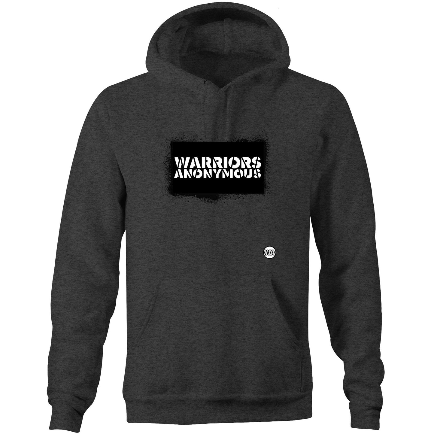 Spray Paint (Black) Unisex Pocket Hoodie