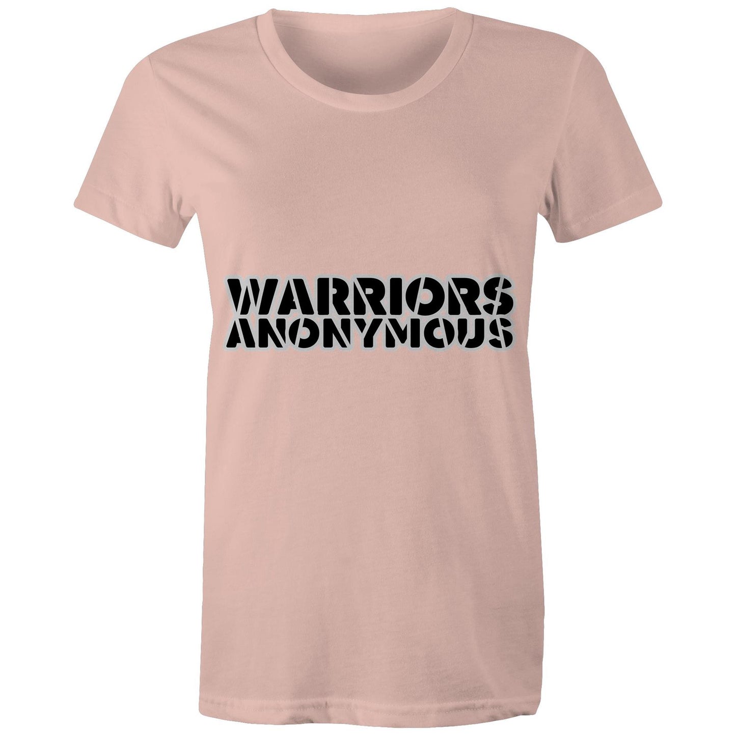 (Black) 'Warriors Anonymous' Women's Tee