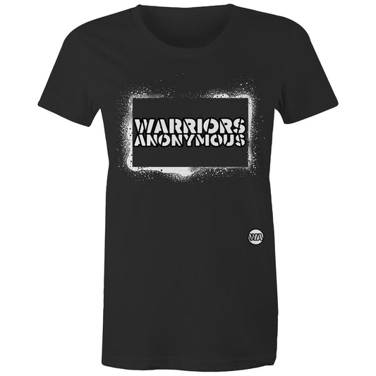 (White) Spray Paint Women's Tee