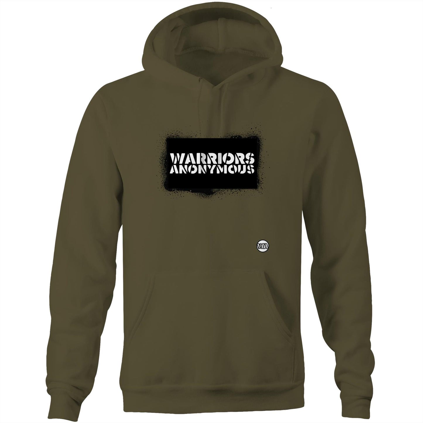 Spray Paint (Black) Unisex Pocket Hoodie