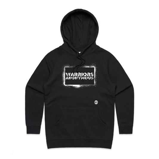(White) Spray Paint Women's Hoodie