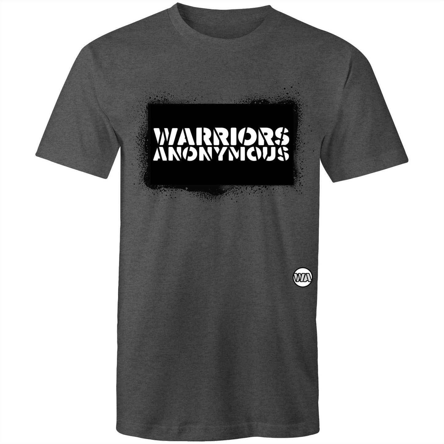 (Black) Spray Paint Mens Tee