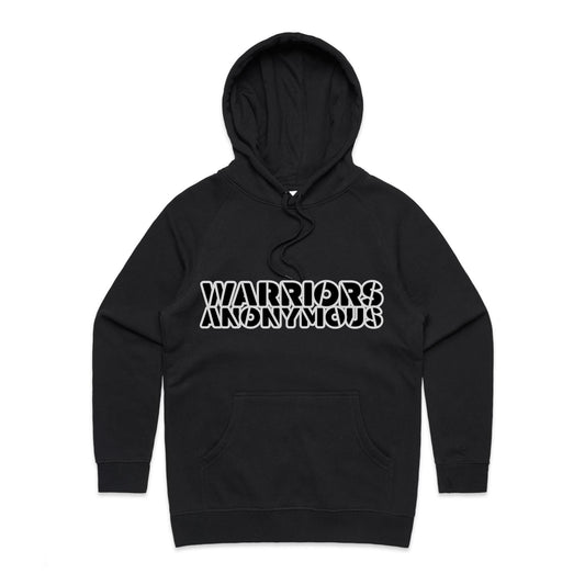(Black) Warriors Anonymous Women's Hoodie