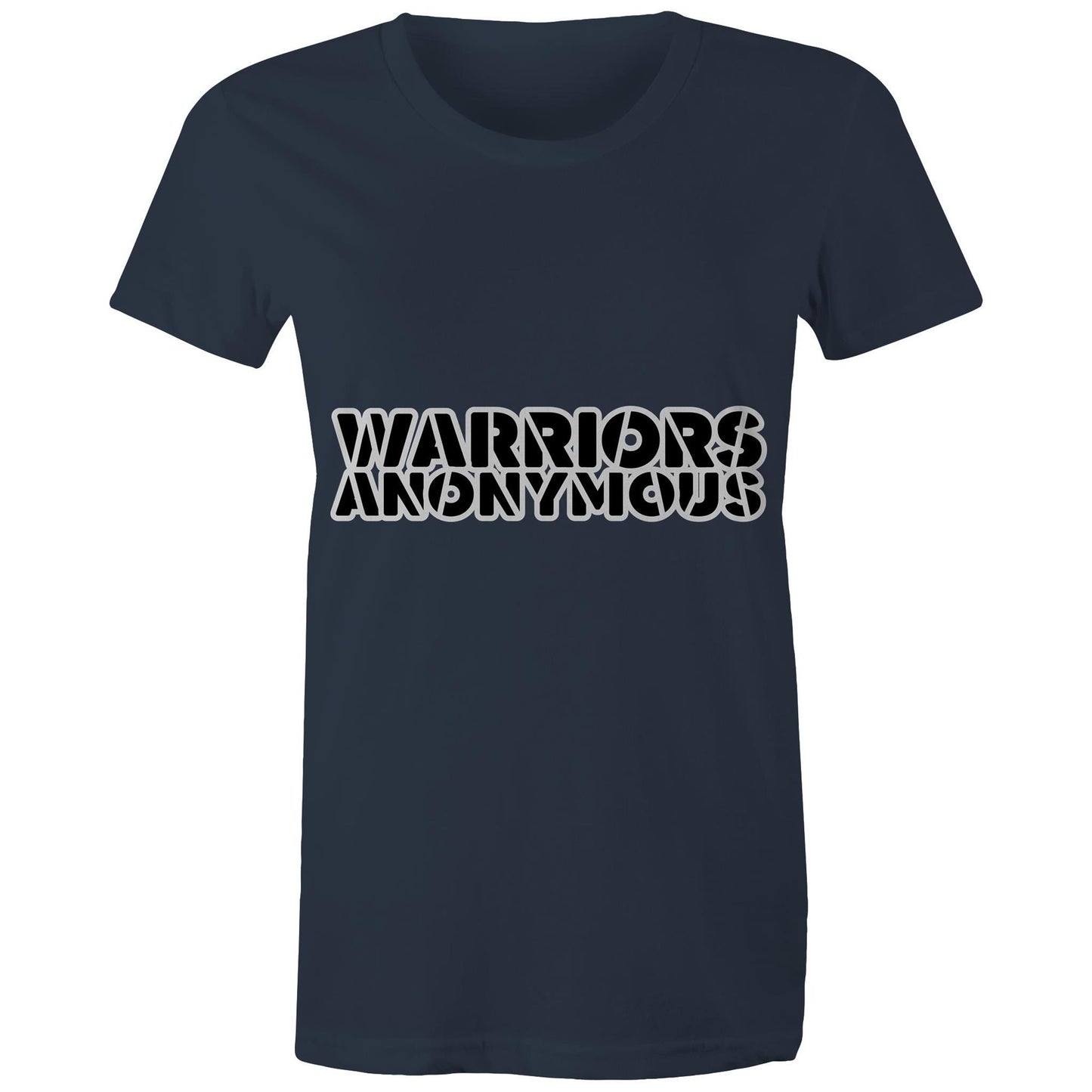 (Black) 'Warriors Anonymous' Women's Tee